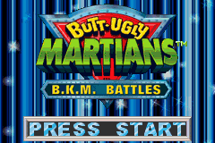 Butt-Ugly Martians - B.K.M. Battles Title Screen